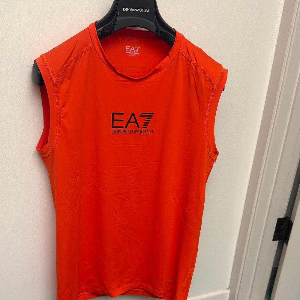 New Emporio Armani EA7 Bold Orange Top XXL slim fit
